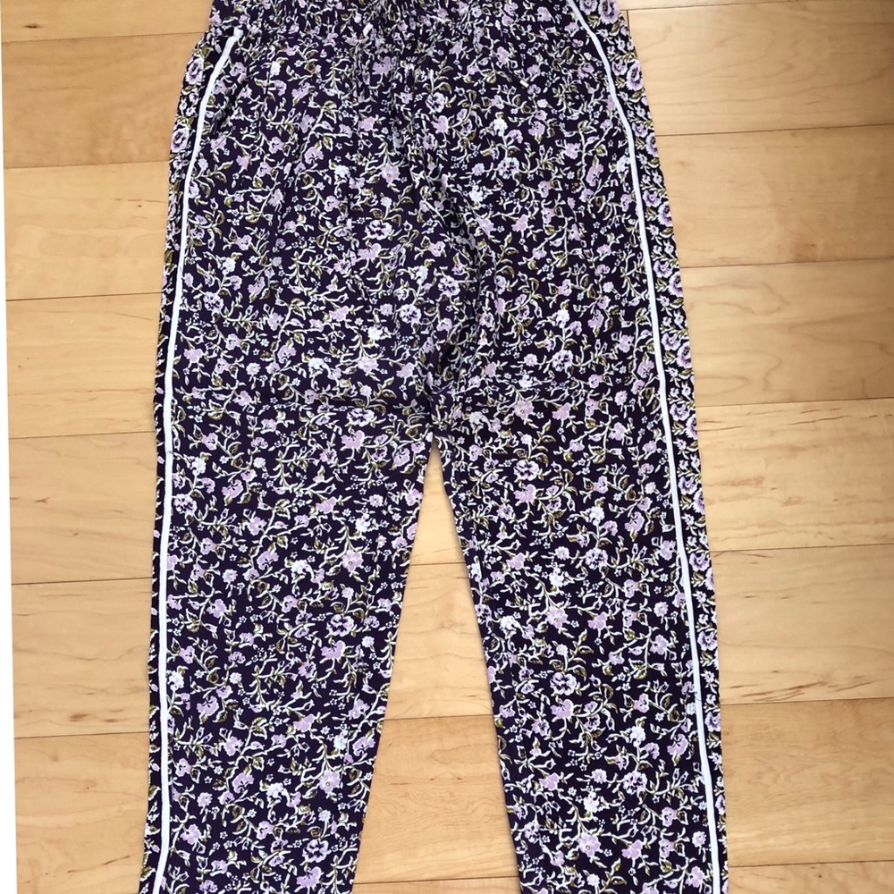 Rebecca Taylor Floral Jogger Pants Size 6